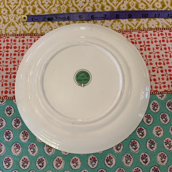 Vintage Plummer New York Decorative Salad Plate - Picture 8 of 9